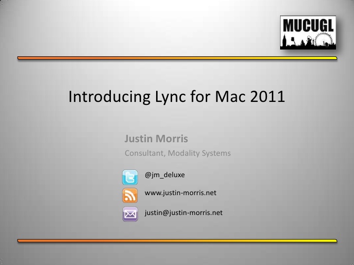 Microsoft lync for mac 2011